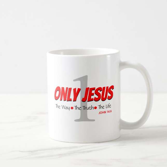 Caneca De Café APENAS JESUS Christian (Direita)