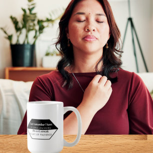 Caneca De Café Apenas lembre-se: Longa Memória, veia má, paciênci