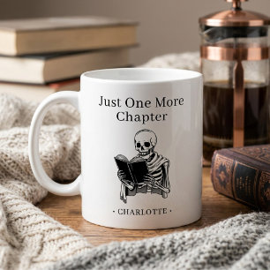 Caneca De Café Apenas Mais Um Capítulo Esqueleto de Leitura Diver