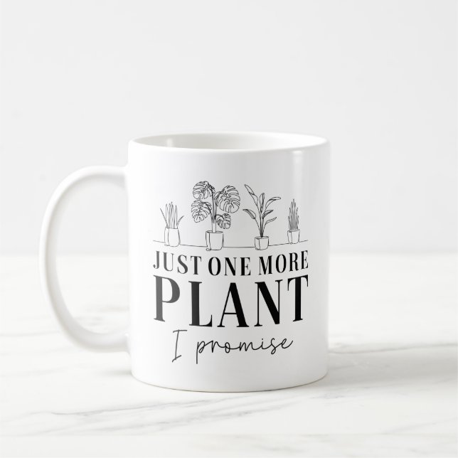 Caneca De Café Apenas Mais Uma Planta (Esquerda)