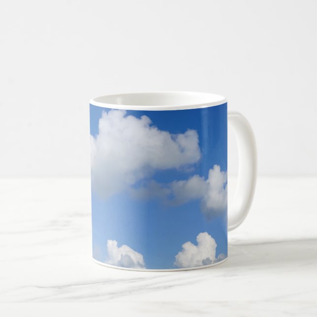 Caneca de Café Apenas Nuvens (Frente Esquerda)