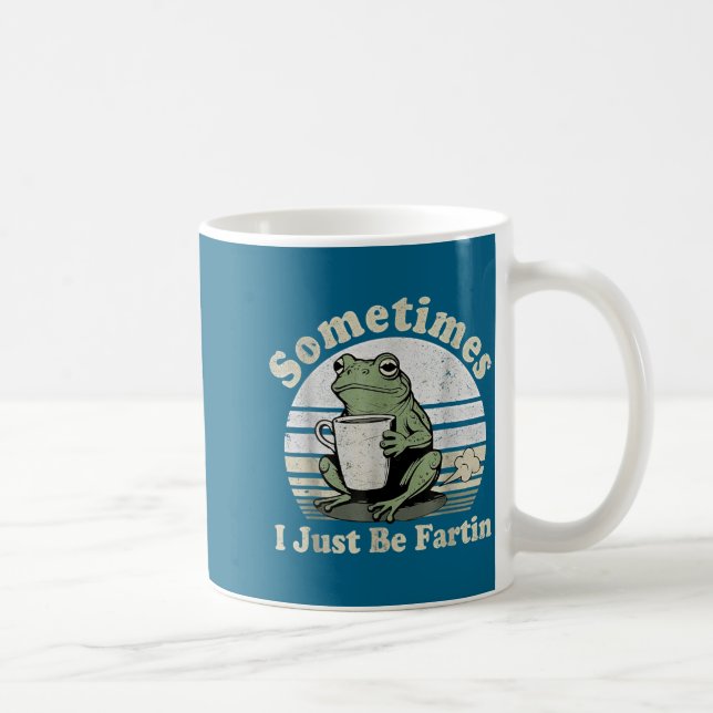 Caneca De Café Apenas Peidando Às Vezes Eu Presente de Sapo (Direita)