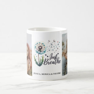 Caneca De Café "Apenas Respire" Dandelion Photo Mug