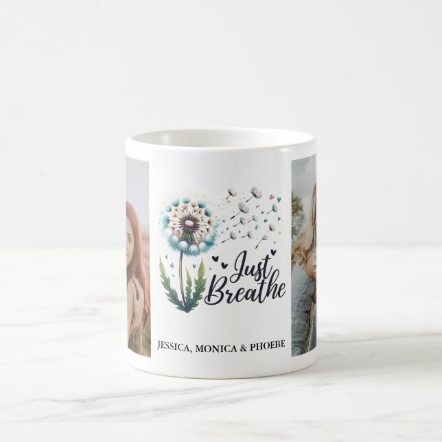 Caneca De Café "Apenas Respire" Dandelion Photo Mug (Centro)