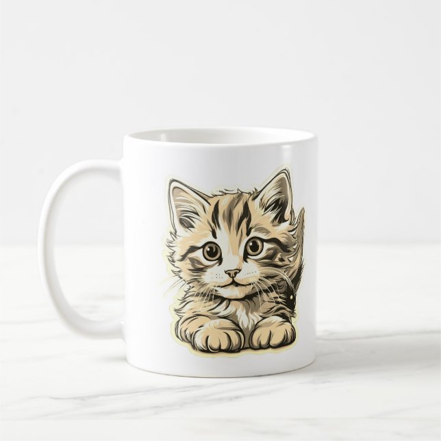 Caneca De Café Apenas sendo um adorável gatinho (Esquerda)