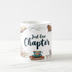 Caneca De Café Apenas Um Capítulo - O Livro Floral Cozy Boho