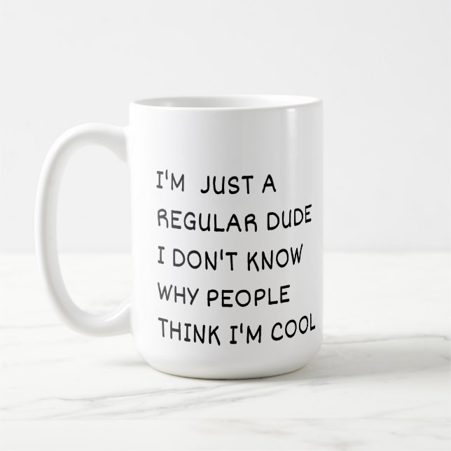 Caneca De Café Apenas um Cara Normal (Esquerda)