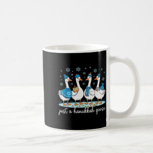 Caneca De Café Apenas um ganso de Hanukkah Feliz Hanukkah Menorah