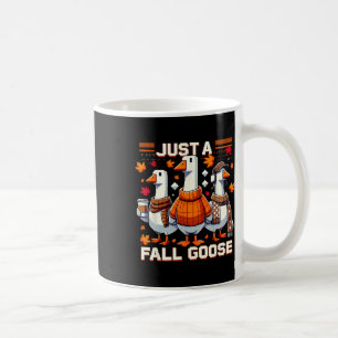 Caneca De Café Apenas um ganso de outono engraçado estilo retrô p