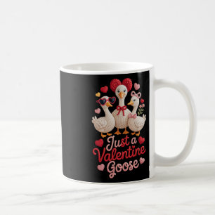 Caneca De Café Apenas um ganso de valentine bobo fofo engraçado