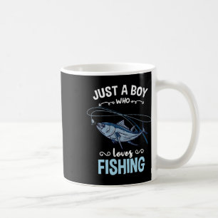 Caneca De Café Apenas um garoto que ama a pesca 1