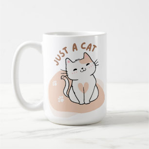 Caneca De Café Apenas Um Gato Adorável Amante de Gatos Gatinho