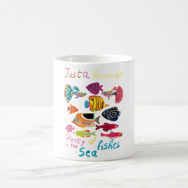 Caneca De Café Apenas um lembrete (Muitos Peixes) (Centro)