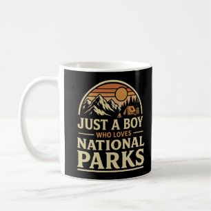 Caneca De Café Apenas um Menino que Ama Parques Nacionais