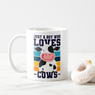 Caneca De Café Apenas Um Menino Que Ama Vacas