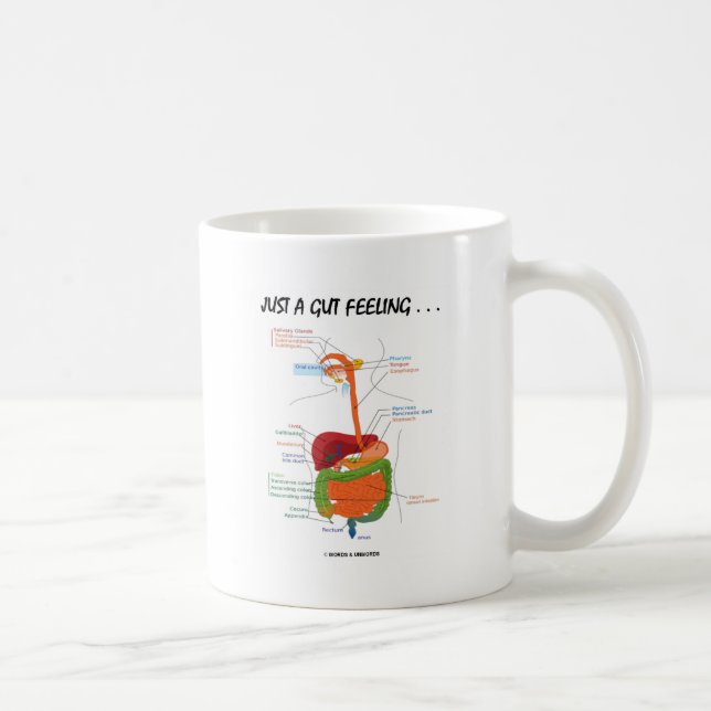 Caneca De Café Apenas um sentimento de intestino… (Humor do (Direita)