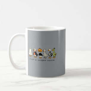 Caneca De Café Apenas Um Traje De Ganso Assustador De Halloween A