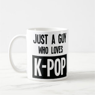 Caneca De Café Apenas uma Cara que ama o lover musical coreano-PO