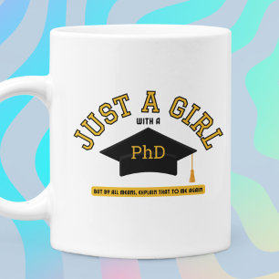Caneca De Café Apenas uma garota com café feminista de doutorado