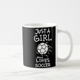 Caneca De Café Apenas Uma Garota Que Ama Camiseta De Futebol
