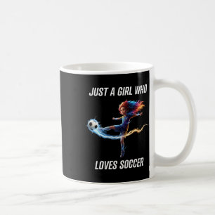 Caneca De Café Apenas Uma Garota Que Ama Camiseta De Futebol Para