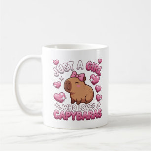 Caneca De Café Apenas uma Garota que Ama Capivaras