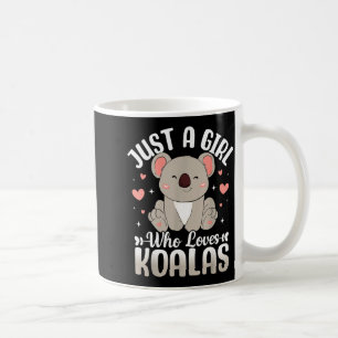 Caneca De Café Apenas Uma Garota Que Ama Coalas Presente Fofo e D