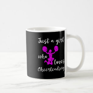 Caneca De Café Apenas Uma Garota Que Ama Equipe de Cheerleading C