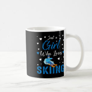 Caneca De Café Apenas Uma Garota Que Ama Esqui Achar Esqui Esport
