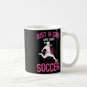 Caneca De Café Apenas Uma Garota Que Ama Futebol Garotas Jogadora
