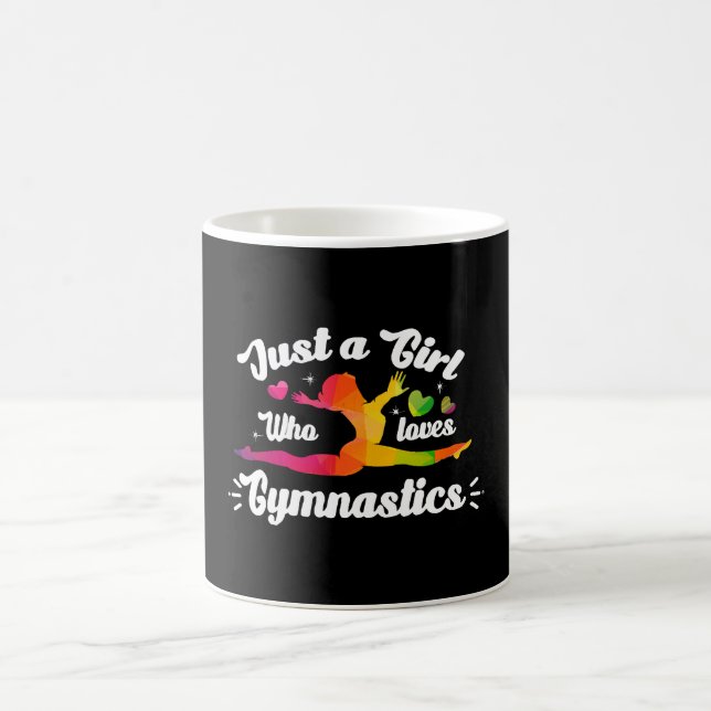Caneca De Café Apenas Uma Garota Que Ama Ginástica (Centro)