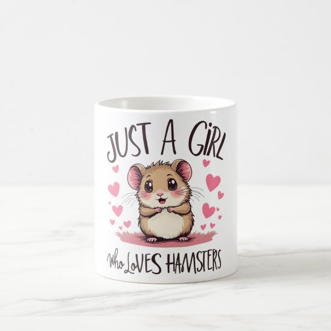 Caneca De Café Apenas uma garota que ama Hamsters (Centro)