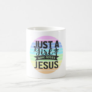 Caneca De Café Apenas uma garota que ama Jesus