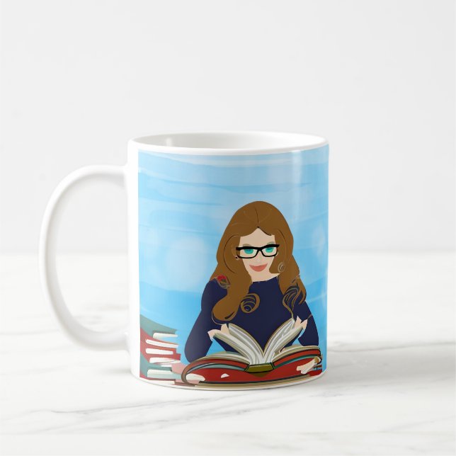 Caneca De Café Apenas uma garota que ama ler (Esquerda)