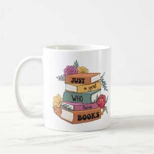 Caneca De Café Apenas uma garota que ama o livro