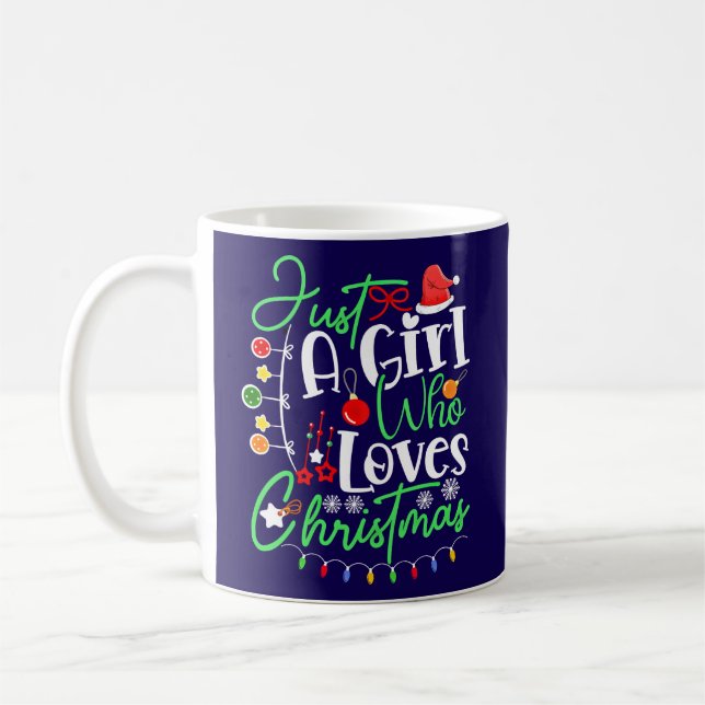 Caneca De Café Apenas Uma Garota Que Ama O Natal (Esquerda)