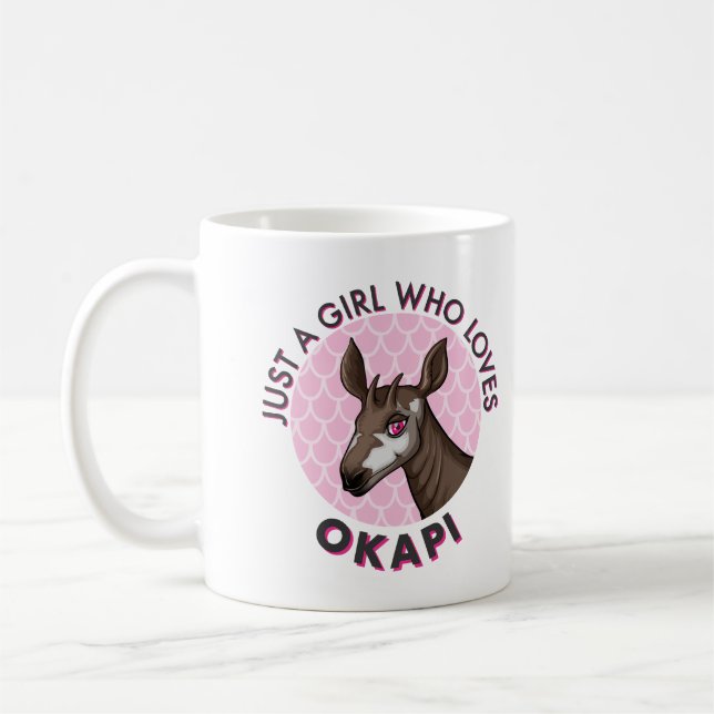 Caneca De Café Apenas uma garota que ama Okapi, Okapi Obsession L (Esquerda)