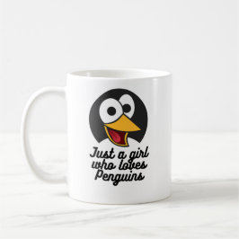 Caneca De Café Apenas uma garota que ama pinguins