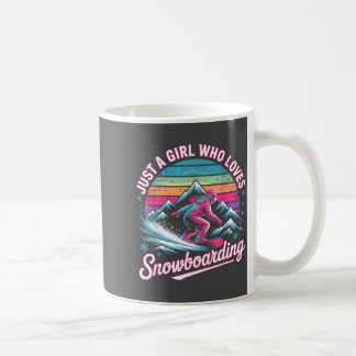 Caneca De Café Apenas Uma Garota Que Ama Snowboarding