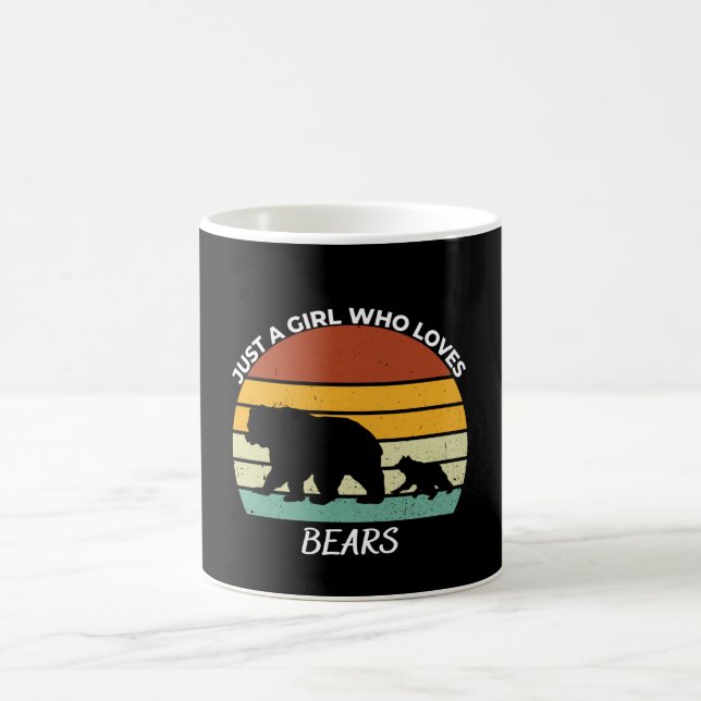 Caneca De Café Apenas uma garota que ama ursos (Centro)