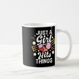 Caneca De Café Apenas Uma Garota Que Bate em Coisas - Kickboxing 