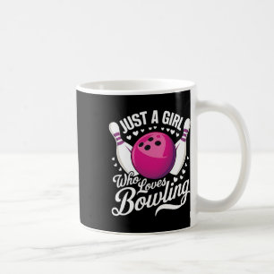 Caneca De Café Apenas Uma Menina Que Ama A Boliche 1