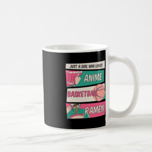 Caneca De Café Apenas Uma Menina Que Ama Anime Basquete Ramen Kaw