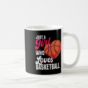 Caneca De Café Apenas Uma Menina Que Ama Bysketbyll Raparigas Rap