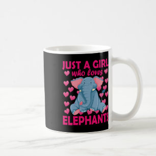 Caneca De Café Apenas Uma Menina Que Ama Conse De Elefante De Zoo