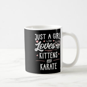 Caneca De Café Apenas Uma Menina Que Ama Gatinhos E Gato De Prese