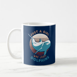 Caneca De Café Apenas Uma Menina Que Ama Golfinhos