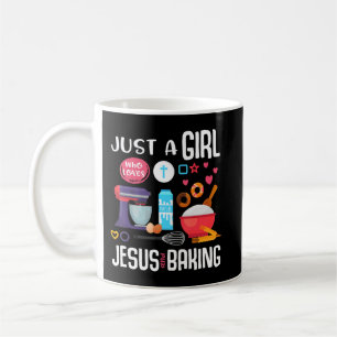 Caneca De Café Apenas Uma Menina Que Ama Jesus E Fazendo Cristo L