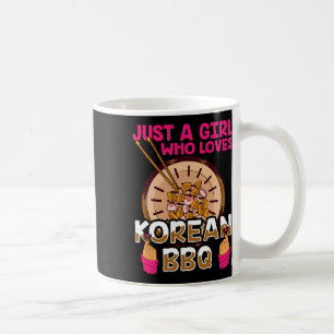 Caneca De Café Apenas Uma Menina Que Ama O Churrasco Coreano Búlg