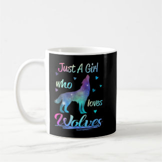 Caneca De Café Apenas Uma Menina Que Ama O Lobo Animal